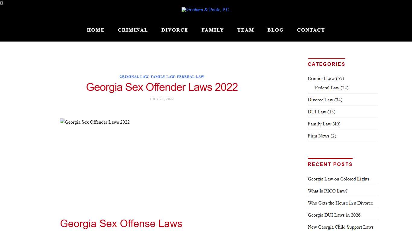 Sex Offender Laws in Georgia 2022 - Sex Offender Registry
